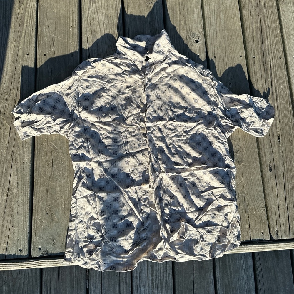 Claiborne‎ Gray Casual Button Down Shirt
